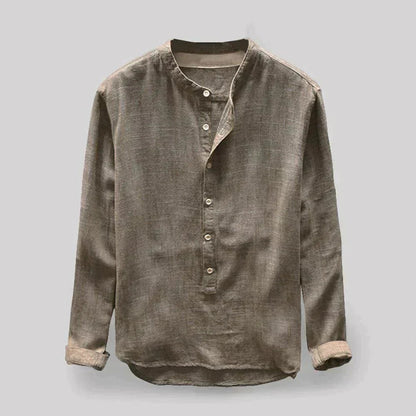 Bri Men's Blouse | Linen Blend, Casual Elegance 2