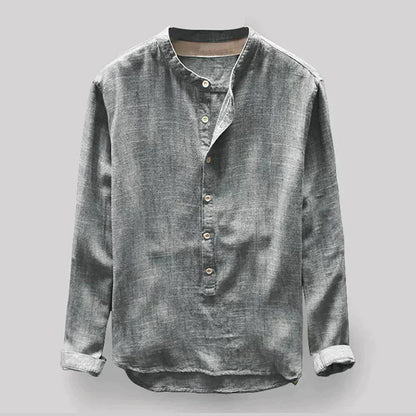 Bri Men's Blouse | Linen Blend, Casual Elegance 4