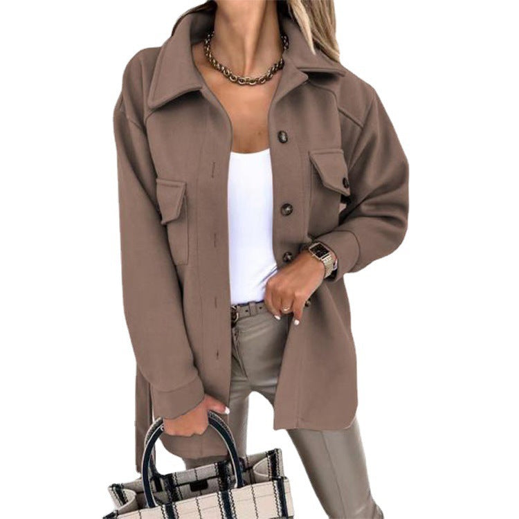 CÉLESTE | Chic Wool Blend Coat with Classic Cut 2