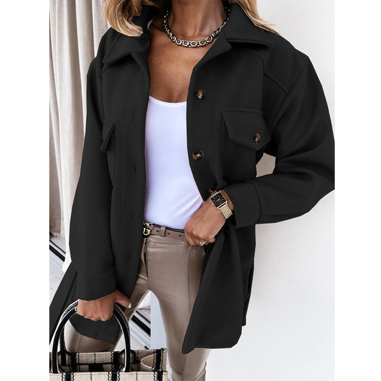 CÉLESTE | Chic Wool Blend Coat with Classic Cut 4