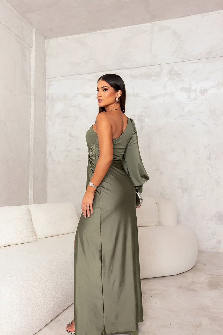 CLASSY NIGHTS | Elegant One-Shoulder Dress – Perfect for Wedding Guests 8