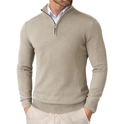 Caitlin Luxe Men's Sweater | Soft Cotton Blend with Half Zip, Casual 11