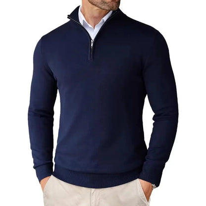 Caitlin Luxe Men's Sweater | Soft Cotton Blend with Half Zip, Casual 8