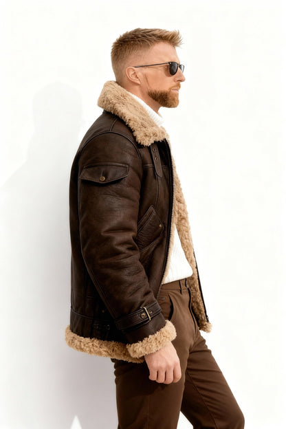 Cameron Men's Flight Jacket | Cozy Polyester Lining 1