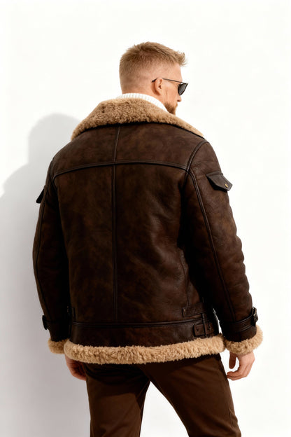 Cameron Men's Flight Jacket | Cozy Polyester Lining 2