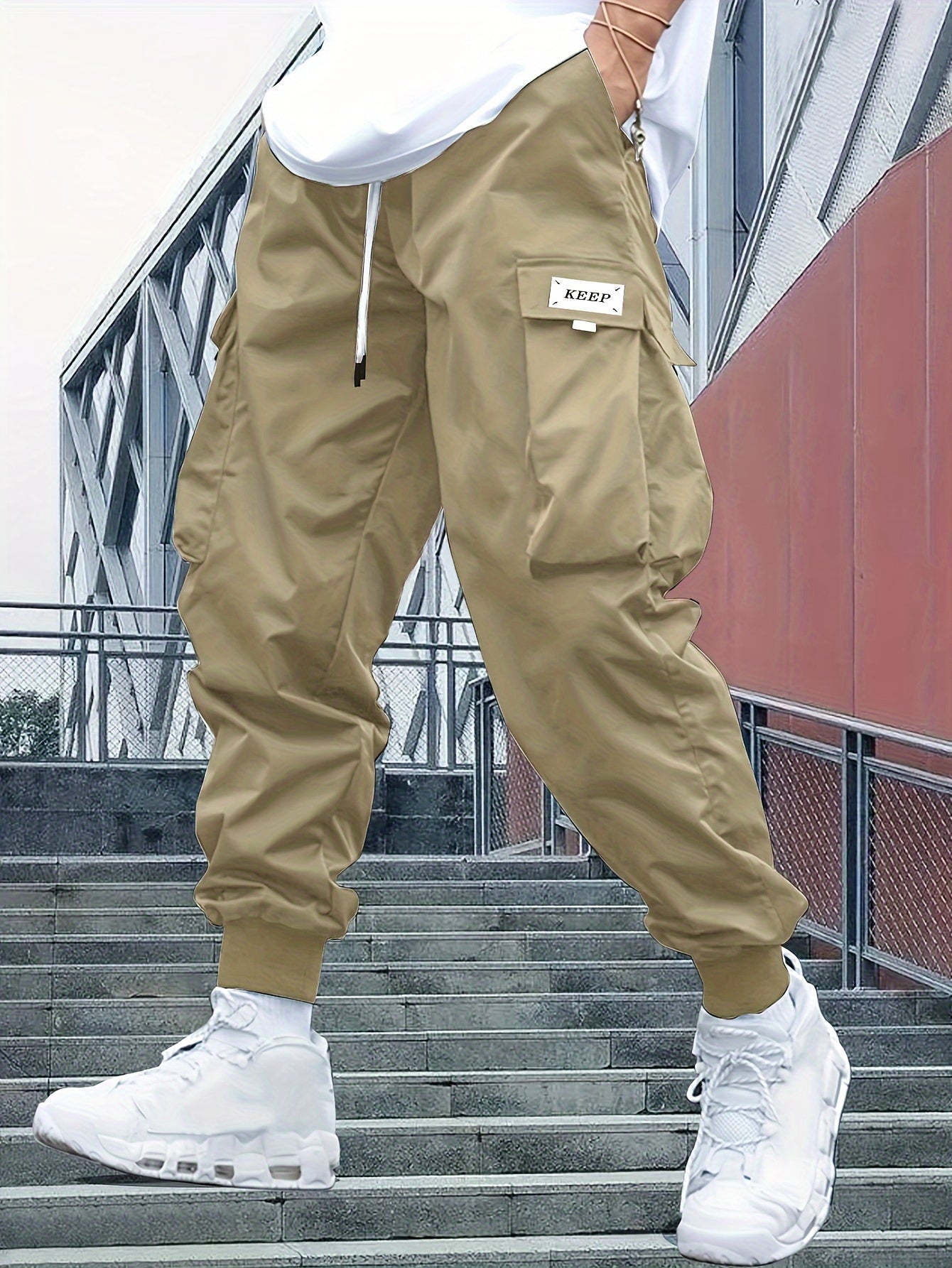 Caro Unisex Black Cargo Pants | Durable Nylon, Comfortable Fit 5