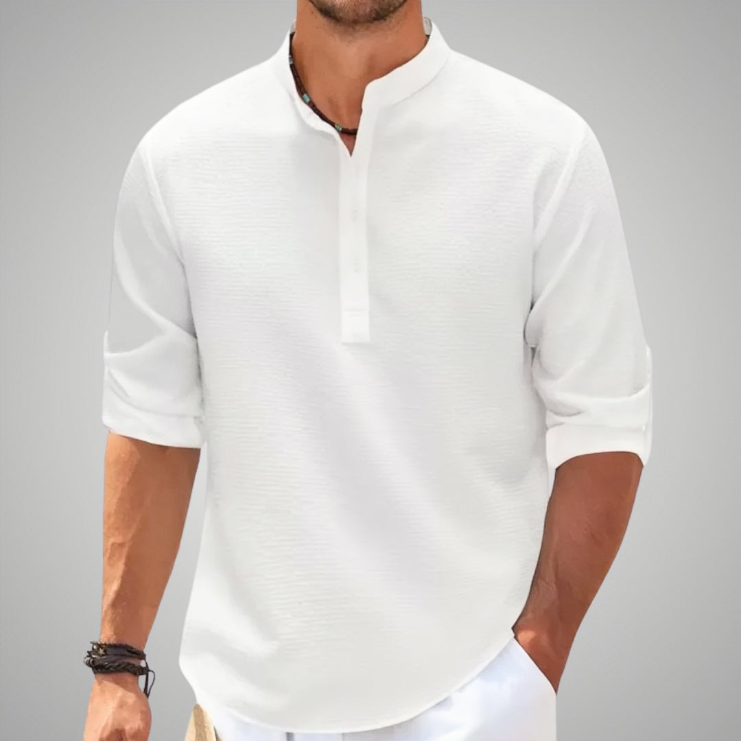 Carter Men's Quarter Top Shirt | Breathable Fabric, Elegant Design 1