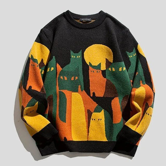 Cato Unisex Cat Sweatshirt | Soft Knit Fabric, Cozy Design 0