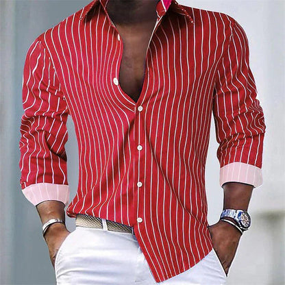 Chic Women's Striped Shirt | Breathable Fabric, Versatile Style 7