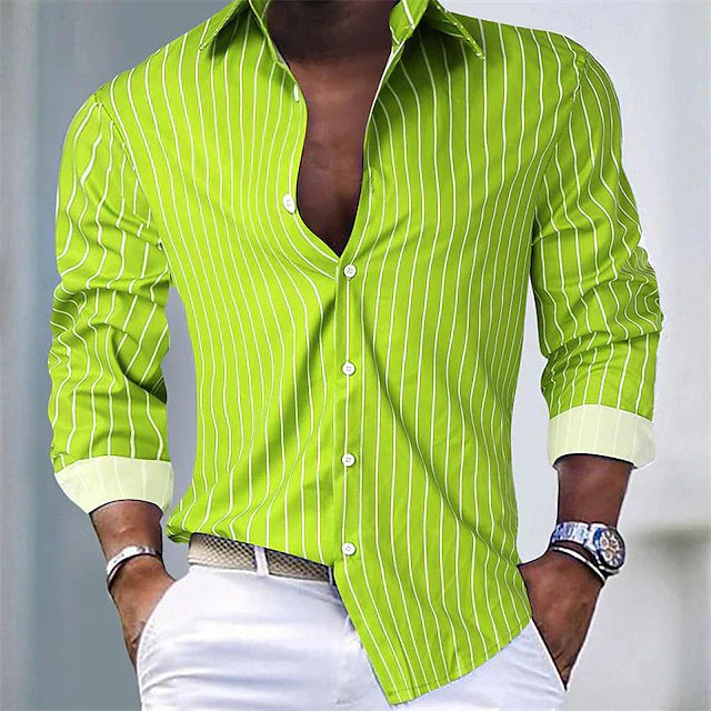 Chic Women's Striped Shirt | Breathable Fabric, Versatile Style 8