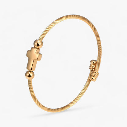 Cleo Women's Bracelet | Stainless Steel Cross, Hypoallergenic 0