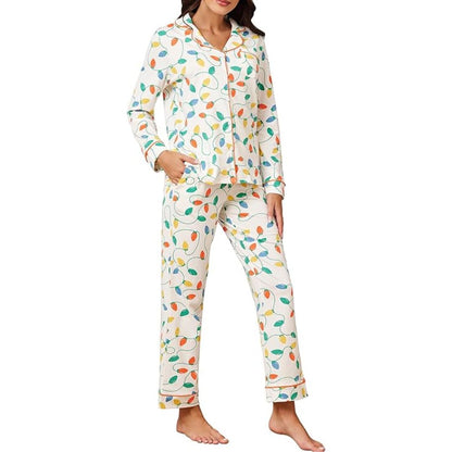 Cora Women's Pyjamas | Soft Fabric, Festive Design 9