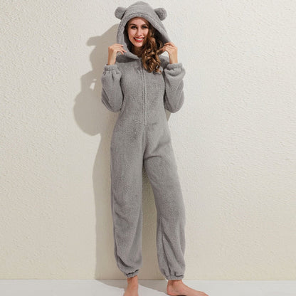 Cuddle Adult Fleece Onesie | Super Soft with Bear Ears 3