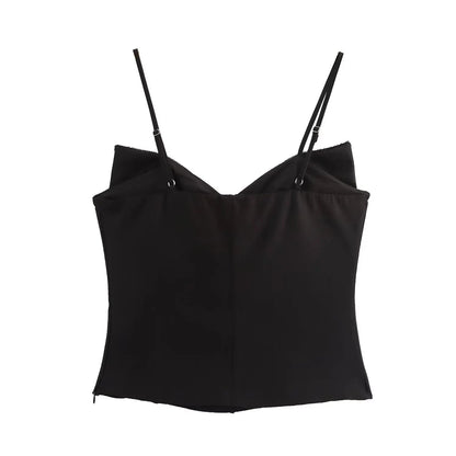DAISY | Glitter Top with Bow Detail and Adjustable Straps 7