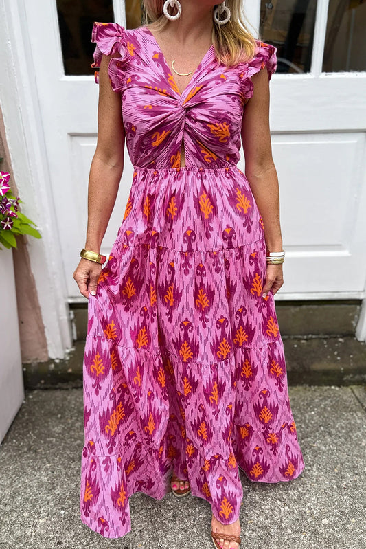DALINA | Retro maxi dress with elegant details 0