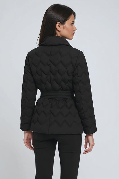 Daisy Women's Winter Coat | Padded with Belt, Long Fit 3