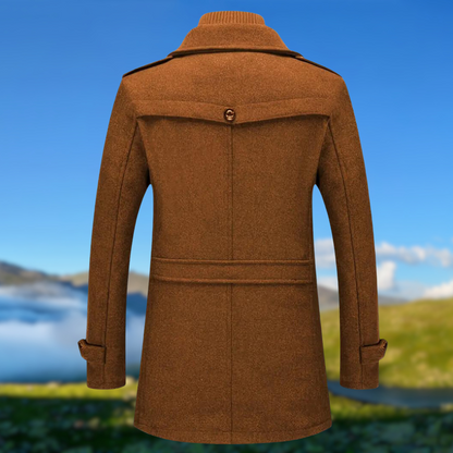 Dante Men's Jacket | Cozy Wool Blend, Double Collar Design 3