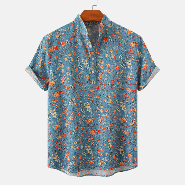 Dare Men's Summer Short Sleeve Shirt | Geometric Design, Comfortable Fit 0