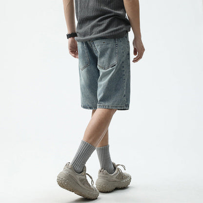 Dario Men's Denim Shorts | Casual Relaxed Fit 4
