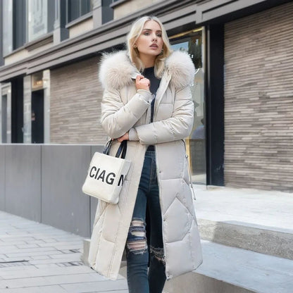 Diva Women's Winter Coat | Long Hooded Puffer Coat, Warm and Stylish 0