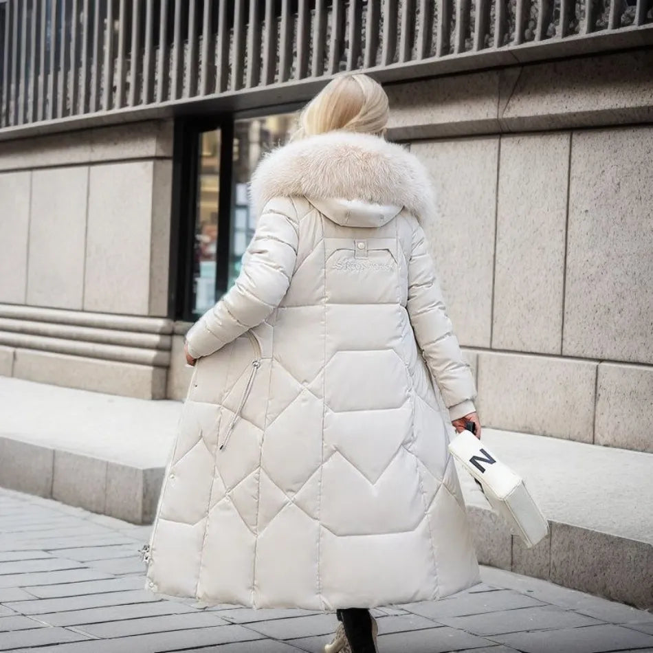 Diva Women's Winter Coat | Long Hooded Puffer Coat, Warm and Stylish 4