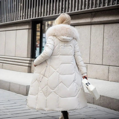 Diva Women's Winter Coat | Long Hooded Puffer Coat, Warm and Stylish 4