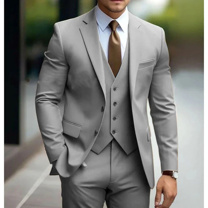 Dorian Men's Suit | Dark Green, 3-Piece Premium Fabric 3