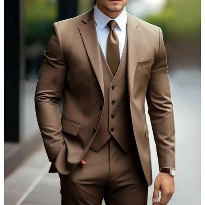 Dorian Men's Suit | Dark Green, 3-Piece Premium Fabric 7