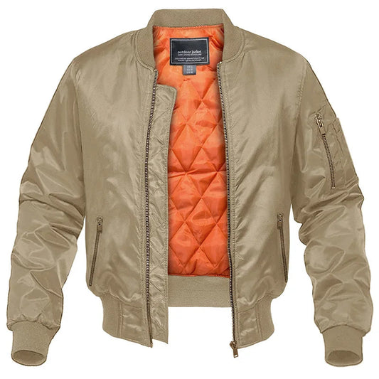 Duke Men's Bomber Jacket | Durable Polyester, Thick Winter Coat 1