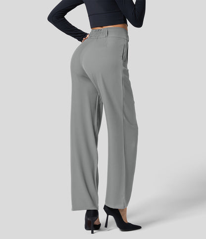 ELORIA | High-waisted women's trousers with straight legs 4