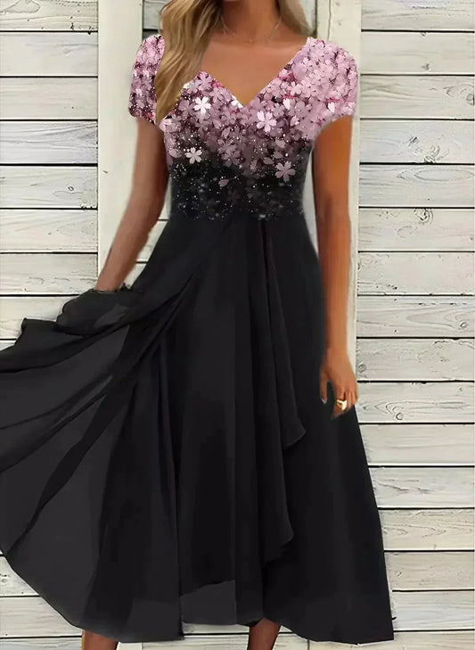 EVENY | Elegant Chiffon Party Dress with a Flowing Fit 1