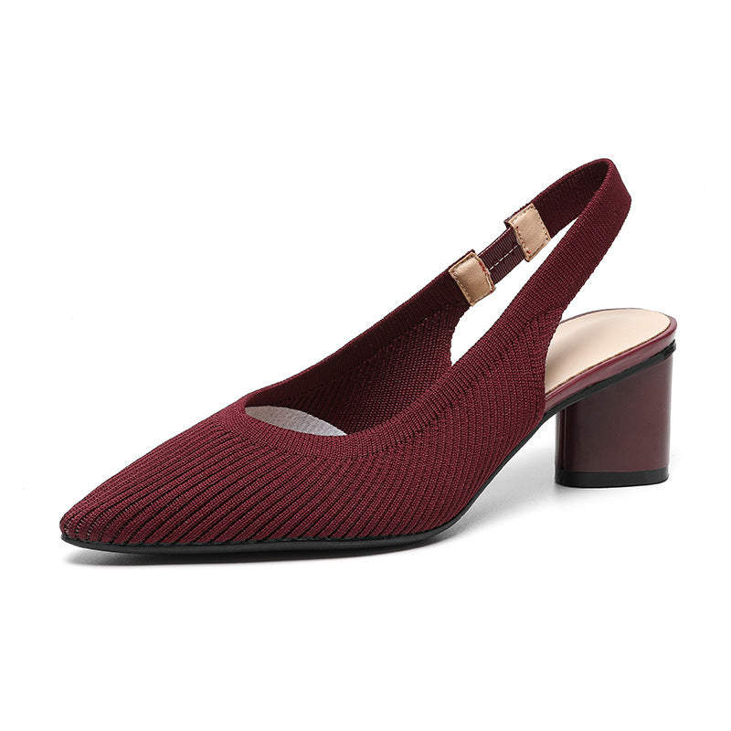 Elaria | Slingback Heels with Pointed Toe and Block Heel 10