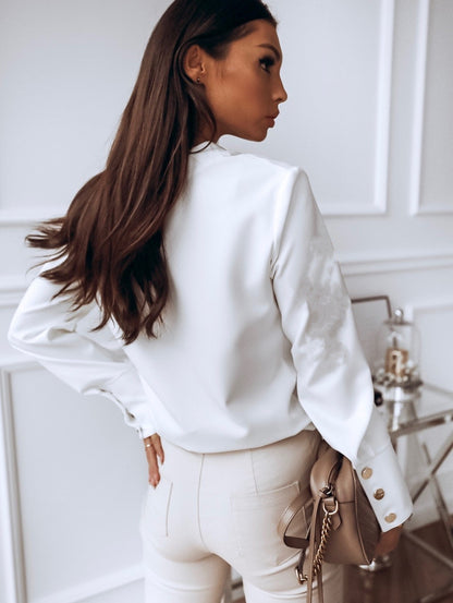 Elegant Button-Up Blouse for All Seasons 2