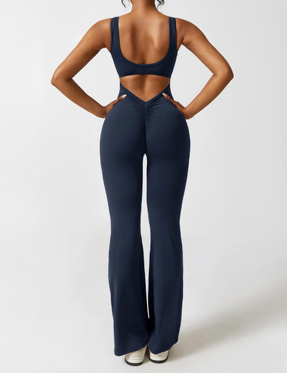 Elena Jumpsuit | Flared Fit | V-Back Design | Shaping & Comfort | Trendy Must Have 10