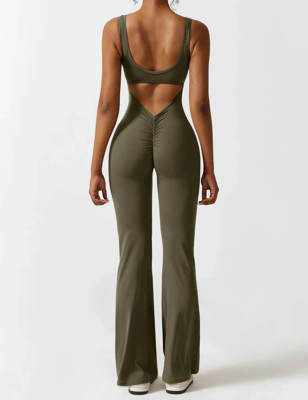 Elena Jumpsuit | Flared Fit | V-Back Design | Shaping & Comfort | Trendy Must Have 11