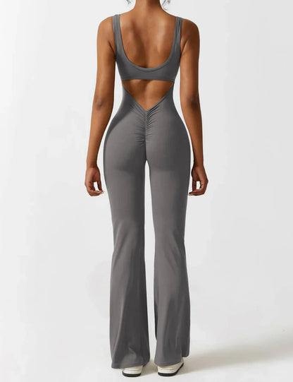 Elena Jumpsuit | Flared Fit | V-Back Design | Shaping & Comfort | Trendy Must Have 9