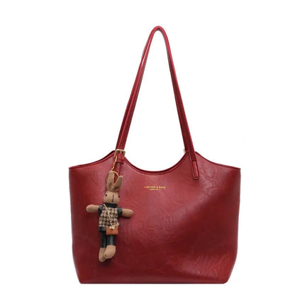 Elena Women's Black Shoulder Bag | Vegan Leather, Vintage Style 1