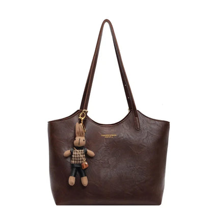 Elena Women's Black Shoulder Bag | Vegan Leather, Vintage Style 2