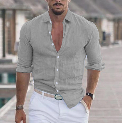 Eli Men's Linen Shirt | Breathable Fabric, Elegant Design 5