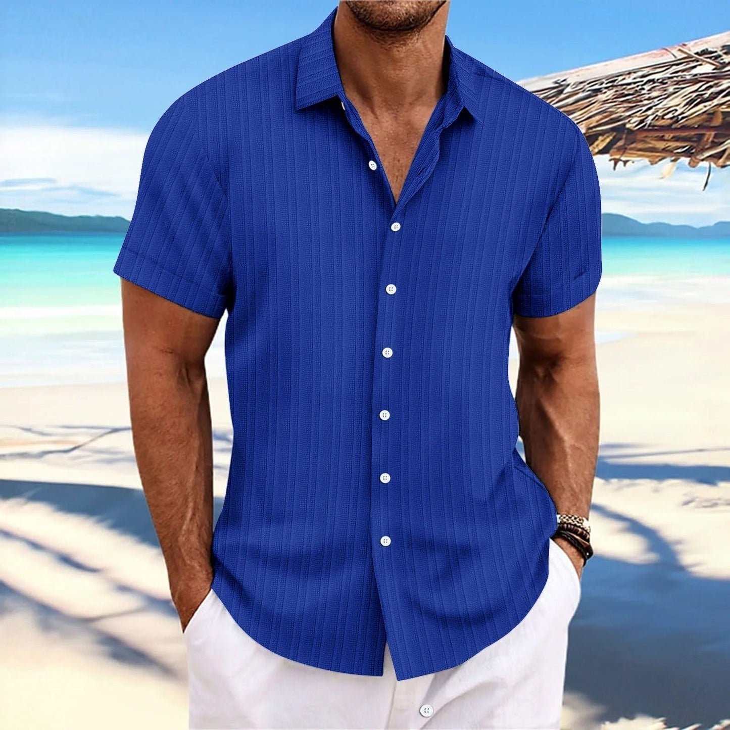 Eli Men's Shirt | Lightweight Breathable Fabric, Casual Style 0
