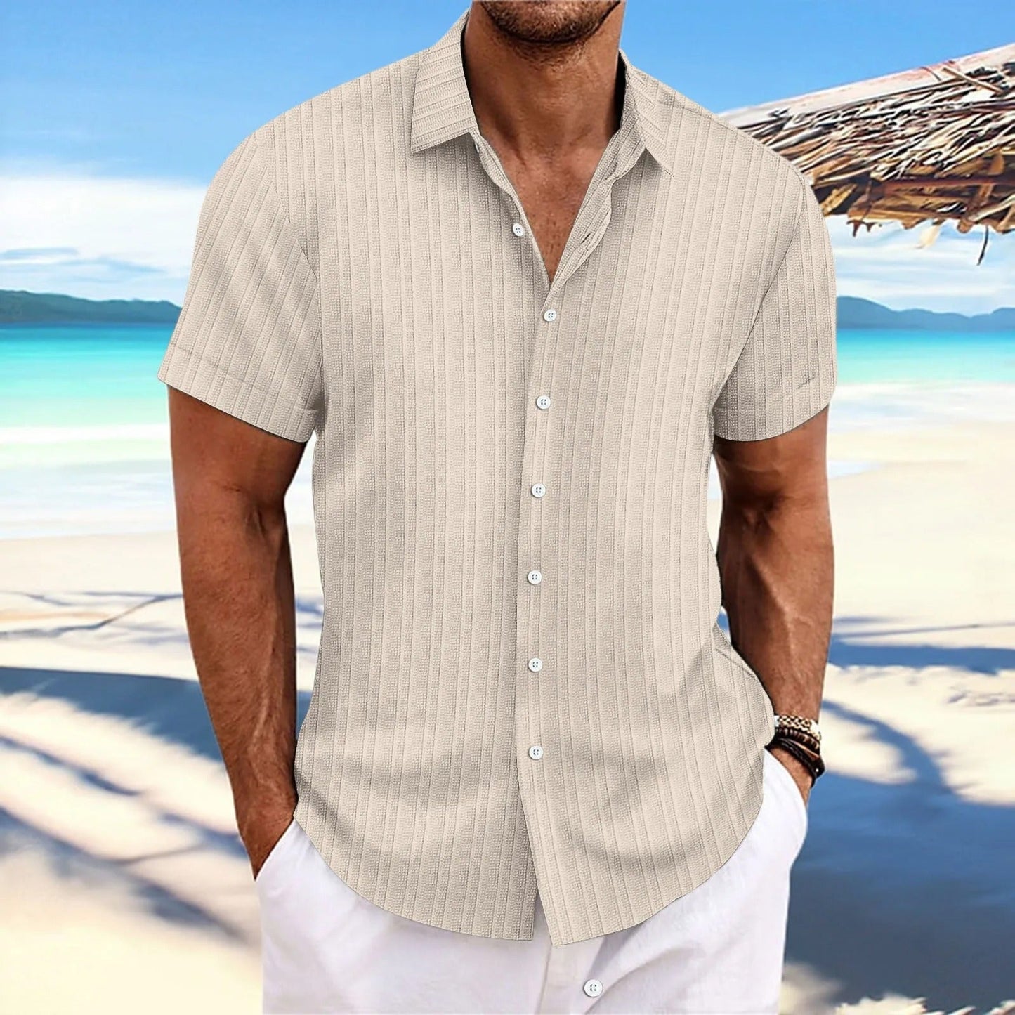 Eli Men's Shirt | Lightweight Breathable Fabric, Casual Style 2