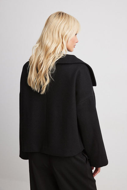 Eline Women's Winter Coat | Soft Wool Blend, Oversized Style 2