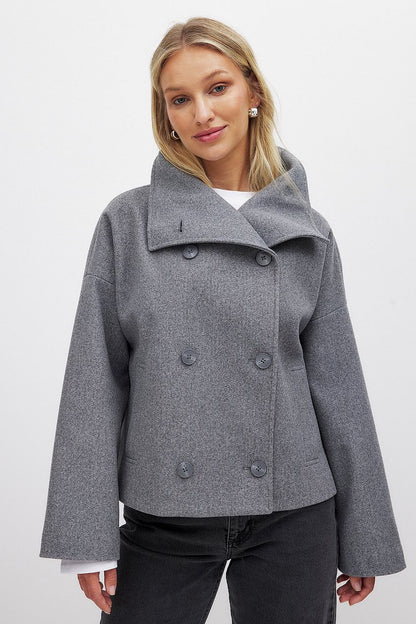 Eline Women's Winter Coat | Soft Wool Blend, Oversized Style 6