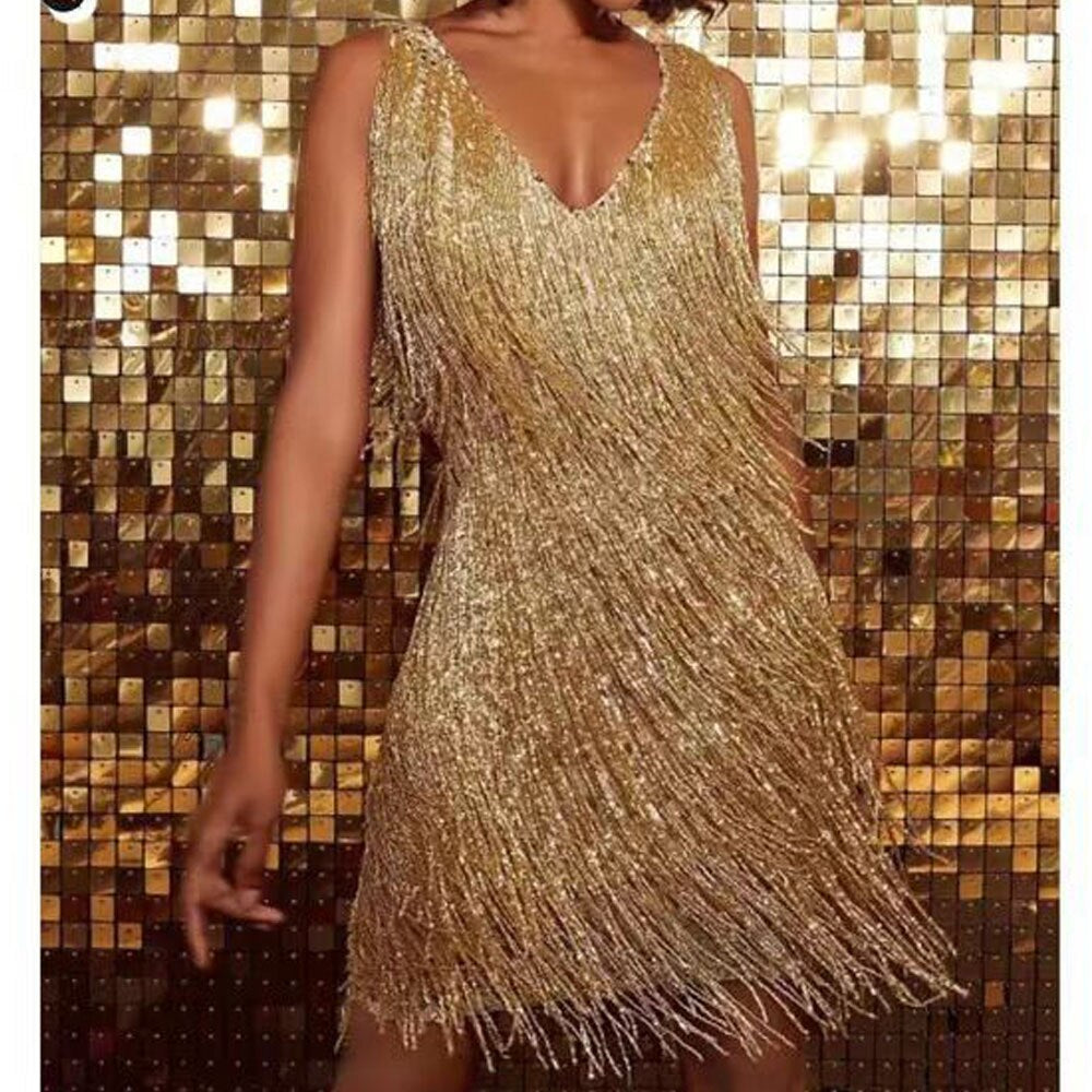 Elloisen | Sparkling Tassel Dress 3