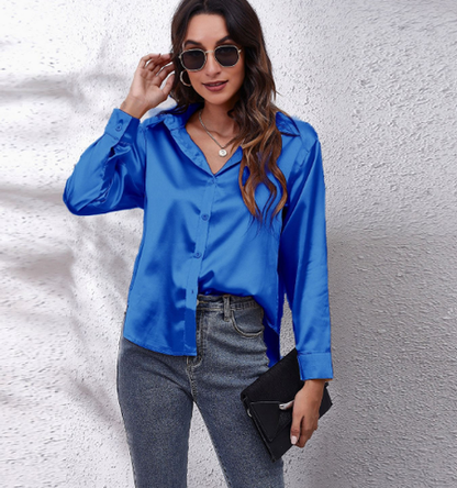 Esthere | Blouse with Button Fastening and Long Sleeves 10