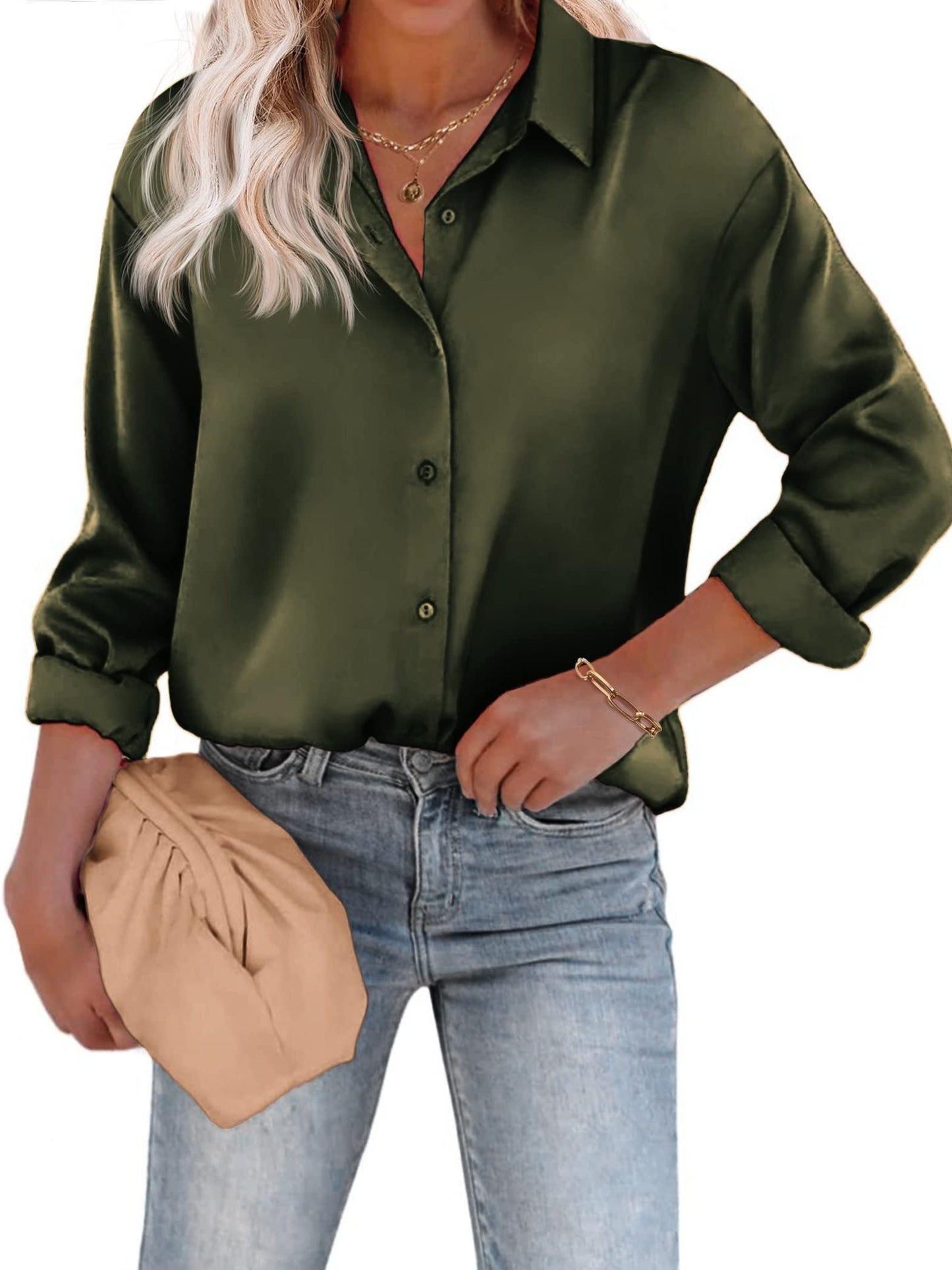 Esthere | Blouse with Button Fastening and Long Sleeves 2