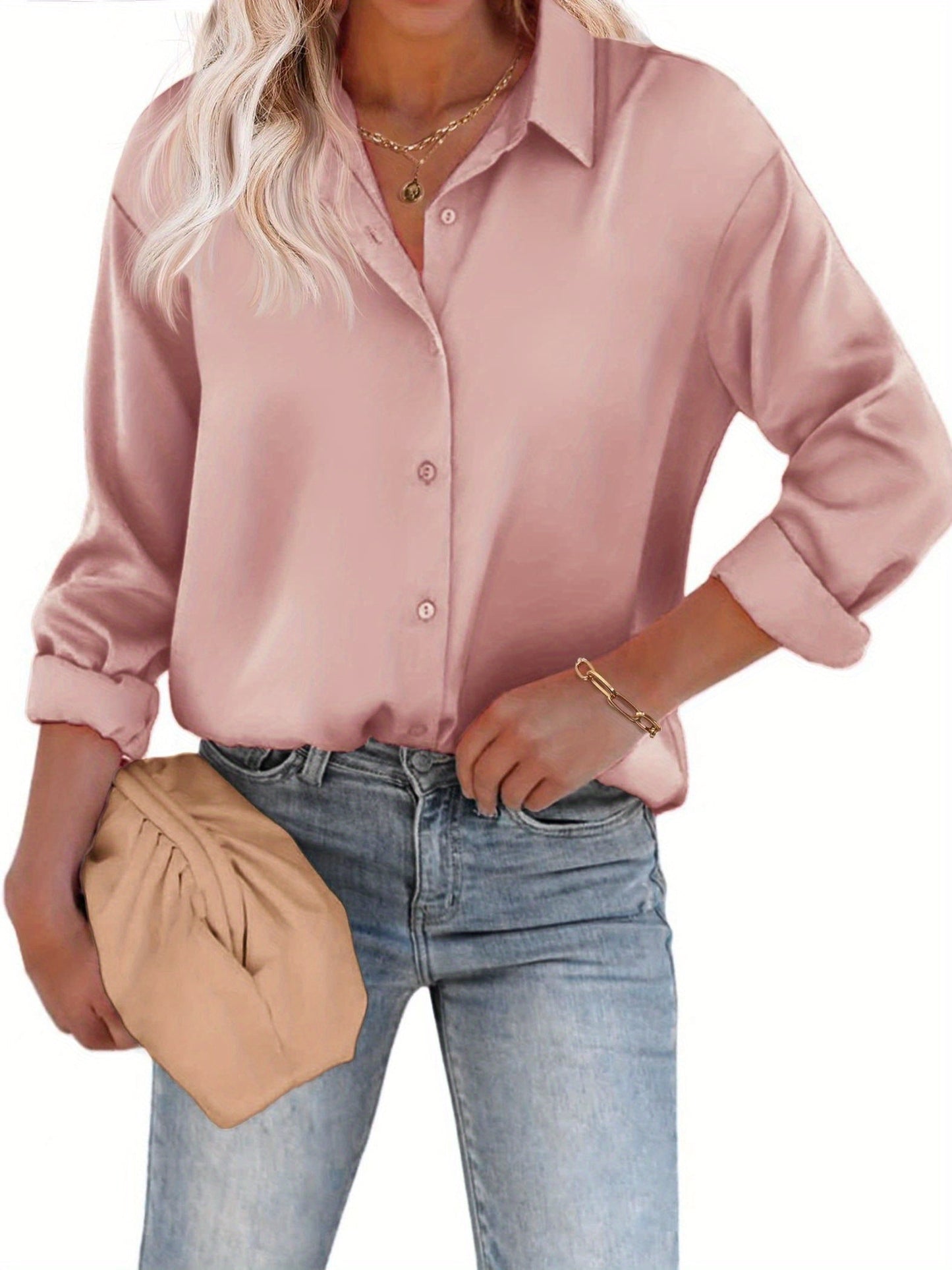 Esthere | Blouse with Button Fastening and Long Sleeves 3
