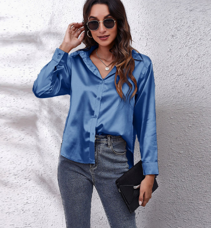 Esthere | Blouse with Button Fastening and Long Sleeves 9