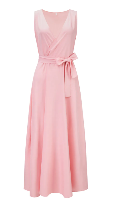 Evelyn Women's Maxi Dress | Sleeveless, V-neck, Elegant Style 1