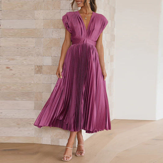 FELICE | V-Neck Dress with Bow Detail on the Back 1